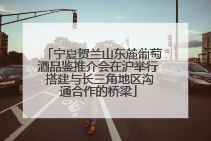 宁夏贺兰山东麓葡萄酒品鉴推介会在沪举行 搭建与长三角地区沟通合作的桥梁