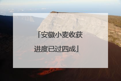 安徽小麦收获进度已过四成