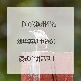 宜宾叙州举行刘华英雄事迹沉浸式宣讲活动