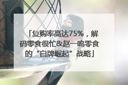 复购率高达75%，解码零食很忙&赵一鸣零食的“白牌崛起”战略