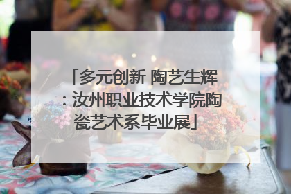 多元创新 陶艺生辉：汝州职业技术学院陶瓷艺术系毕业展