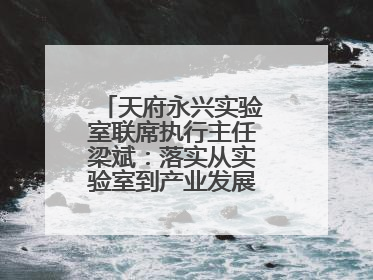 天府永兴实验室联席执行主任梁斌：落实从实验室到产业发展的最后一公里