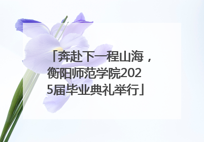 奔赴下一程山海，衡阳师范学院2025届毕业典礼举行