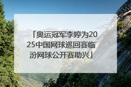 奥运冠军李婷为2025中国网球巡回赛临汾网球公开赛助兴