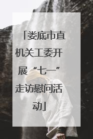 娄底市直机关工委开展“七一”走访慰问活动