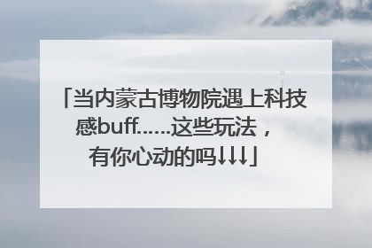 当内蒙古博物院遇上科技感buff……这些玩法，有你心动的吗↓↓↓