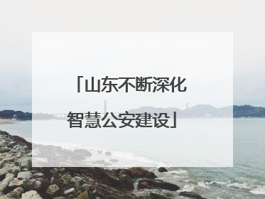 山东不断深化智慧公安建设