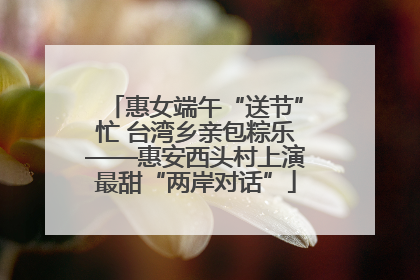 惠女端午“送节”忙 台湾乡亲包粽乐——惠安西头村上演最甜“两岸对话”