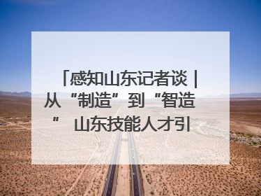 感知山东记者谈｜从“制造”到“智造” 山东技能人才引领产业升级