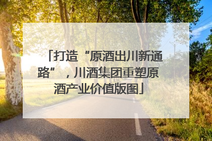 打造“原酒出川新通路”，川酒集团重塑原酒产业价值版图