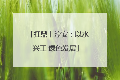 扛鼎丨淳安：以水兴工 绿色发展