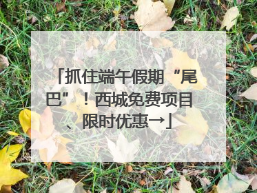 抓住端午假期“尾巴”！西城免费项目、限时优惠→