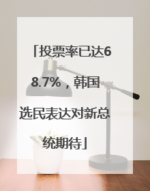 投票率已达68.7%，韩国选民表达对新总统期待