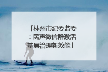林州市纪委监委：民声微信群激活基层治理新效能