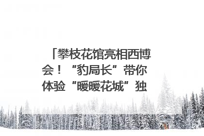 攀枝花馆亮相西博会！“豹局长”带你体验“暖暖花城”独特魅力｜西博视界