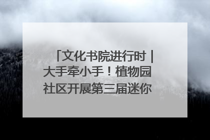文化书院进行时｜大手牵小手！植物园社区开展第三届迷你马拉松活动