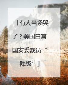 有人当场哭了？美国白宫国安委裁员“降级”