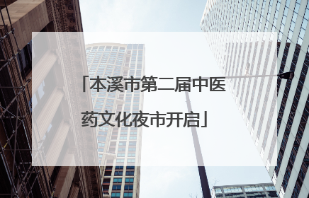 本溪市第二届中医药文化夜市开启