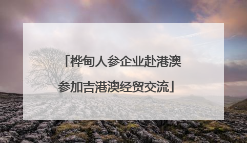 桦甸人参企业赴港澳参加吉港澳经贸交流