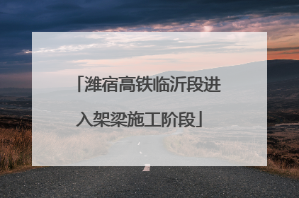 潍宿高铁临沂段进入架梁施工阶段
