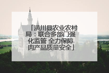潢川县农业农村局：联合多部门强化监管 全力保障肉产品质量安全
