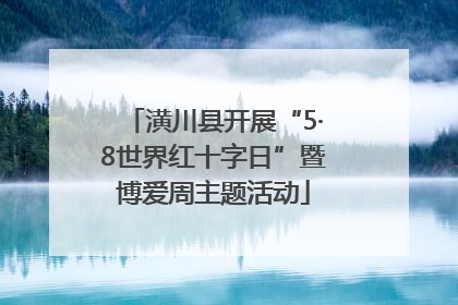 潢川县开展“5·8世界红十字日”暨博爱周主题活动