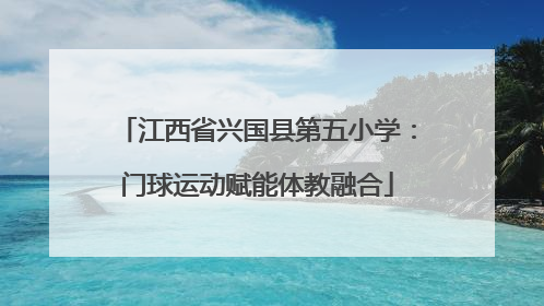 江西省兴国县第五小学:门球运动赋能体教融合