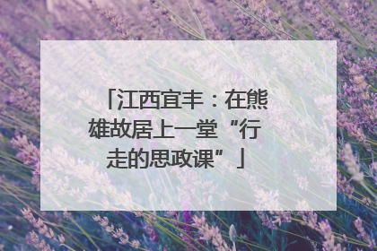 江西宜丰：在熊雄故居上一堂“行走的思政课”