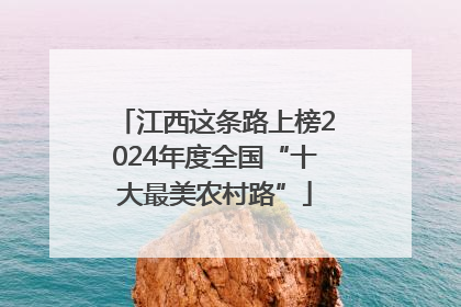 江西这条路上榜2024年度全国“十大最美农村路”