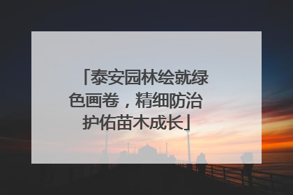 泰安园林绘就绿色画卷，精细防治护佑苗木成长