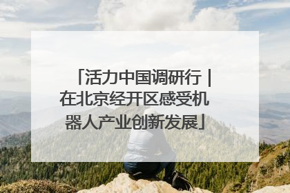 活力中国调研行｜在北京经开区感受机器人产业创新发展