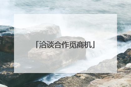 洽谈合作觅商机