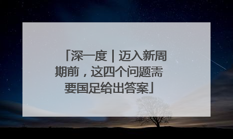 深一度｜迈入新周期前，这四个问题需要国足给出答案