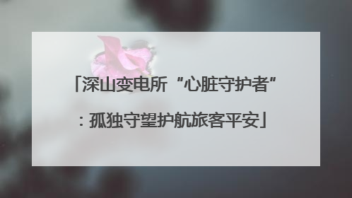 深山变电所“心脏守护者”：孤独守望护航旅客平安