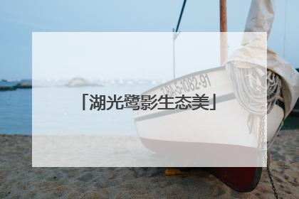 湖光鹭影生态美