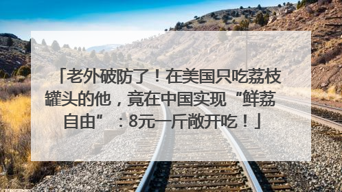 老外破防了！在美国只吃荔枝罐头的他，竟在中国实现“鲜荔自由”：8元一斤敞开吃！