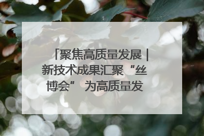 聚焦高质量发展｜新技术成果汇聚“丝博会” 为高质量发展注入新动能