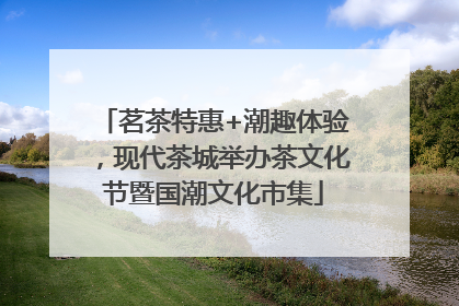 茗茶特惠+潮趣体验，现代茶城举办茶文化节暨国潮文化市集