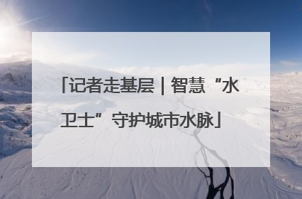 记者走基层｜智慧“水卫士”守护城市水脉