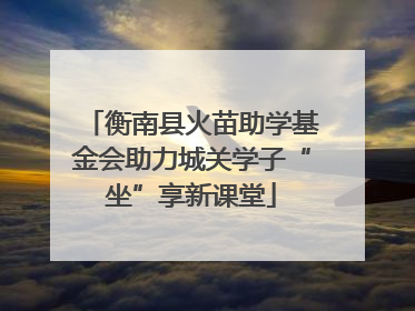 衡南县火苗助学基金会助力城关学子“坐”享新课堂