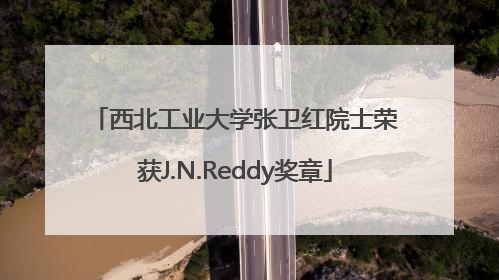 西北工业大学张卫红院士荣获J.N.Reddy奖章