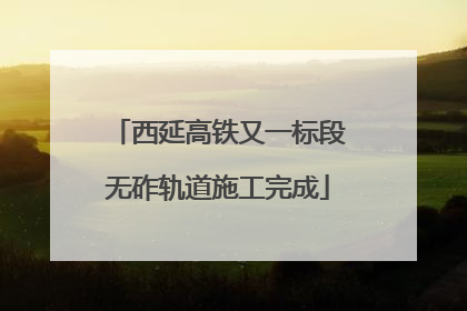 西延高铁又一标段无砟轨道施工完成