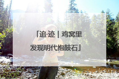 追·迹｜鸡窝里发现明代抱鼓石