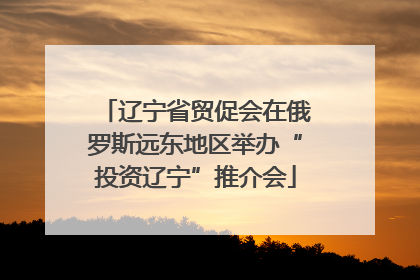 辽宁省贸促会在俄罗斯远东地区举办“投资辽宁”推介会
