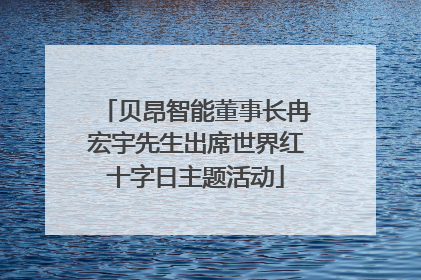 贝昂智能董事长冉宏宇先生出席世界红十字日主题活动