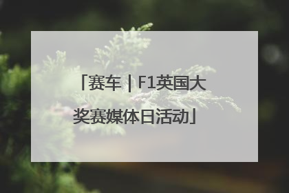 赛车｜F1英国大奖赛媒体日活动