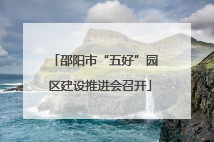 邵阳市“五好”园区建设推进会召开