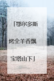鄂尔多斯烤全羊香飘宝塔山下