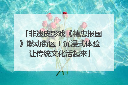 非遗皮影戏《精忠报国》燃动街区！沉浸式体验让传统文化活起来