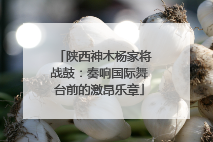 陕西神木杨家将战鼓：奏响国际舞台前的激昂乐章